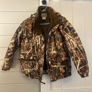 Drake Brown Camo Puffer Jacket for Kids